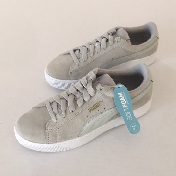 puma vikky platform gray violet